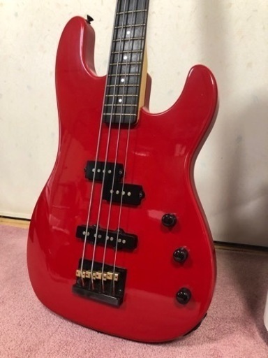 ●FERNANDES フェルナンデス ●エレキベース LIMITED EDITION 4弦有り　赤系　弦楽器