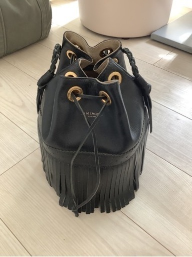 ジェイアンドエムデヴィッドソン　巾着型フリンジバッグ