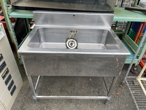 厨房用品　1槽シンク　庭にも　W900 中古