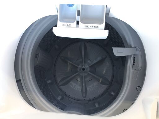 アイリスオーヤマ 全自動洗濯機 洗剤自動投入機能付き 8kg KAW-80B 2021年製 J10009