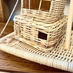 【新品】ラタン製 船の置物の画像