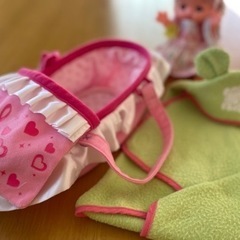 【無料】メルちゃん　ベビーキャリー・おくるみ　まとめての画像