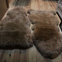 純ムートン　ラグの画像