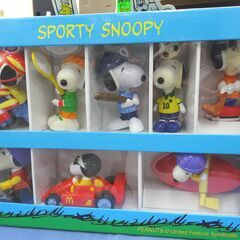 マクドナルド スヌーピー スポーツ フィギュア 8種 約12センチ 2002年 コレクションボックス セット SNOOPY SPORTY スポーティー 西岡店の画像