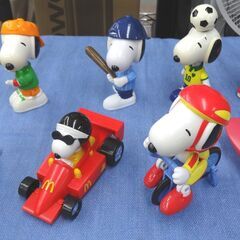 マクドナルド スヌーピー スポーツ フィギュア 8種 約12センチ 2002年 コレクションボックス セット SNOOPY SPORTY スポーティー 西岡店の画像