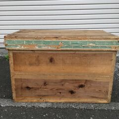 22K591 ジ7 昭和レトロ 茶箱 木箱 道具箱 収納箱 中古