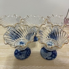 和風　デザート皿  5個セット　美品の画像