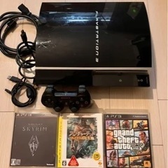 PS3本体 ソフト三本付き GTA5他