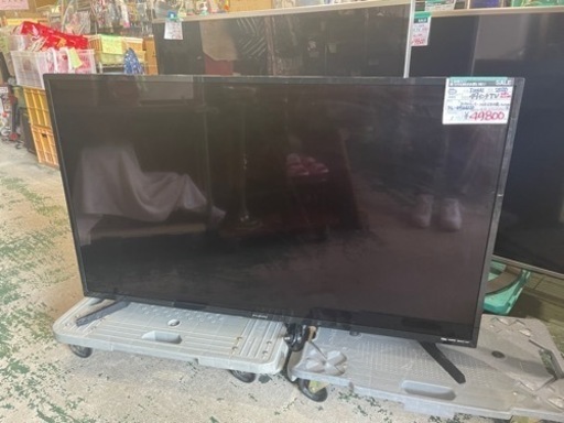 フナイ　液晶テレビ　49インチ　2020年　FL-49U4020 HDD1TB内蔵　4Kチューナー内蔵　中古