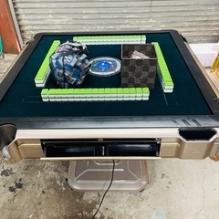 全自動電子麻雀卓と牌セット 全自動麻雀卓 静音 [3人打ち対応機種] ハーフレッグ（牌28mm：ブラック