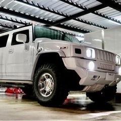 FULL WHITE ハマーh2 HUMMER  H2 の画像