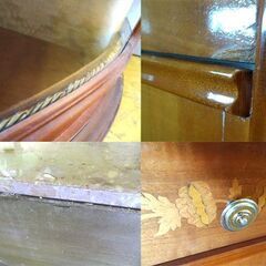 札幌発◆FP PASI 木製 キャビネット 大理石天板 イタリア製 リビングボードの画像