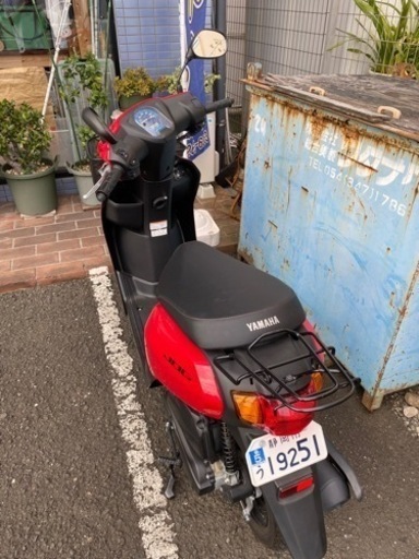 (交渉中)YAMAHA JOG 赤 49c/2074km /使用年数2年/値段交渉可