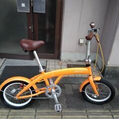 Mobile Bike[モバイルバイク]Lugano 20吋ミニベロ アルミ/シングル/オレンジ
