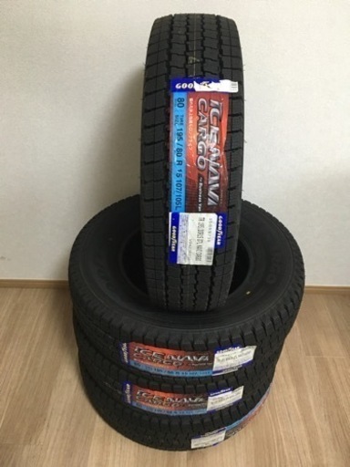 【新品】GOODYEAR ICENAVI CARGO アイスナビカーゴ 195/80R15 107/105L 2018年製 倉庫保管 ハイエース キャラバン等 スタッドレス 4本