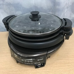 取引場所 南観音 ロ2210-114 タイガー グリル鍋 CQD-A300 2015年製【使用汚れ、現状渡し】の画像