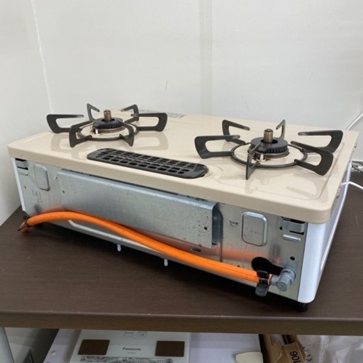 10/6 終 2020年製 Rinnai ガステーブル KG64TW2L 左強火 LPガス