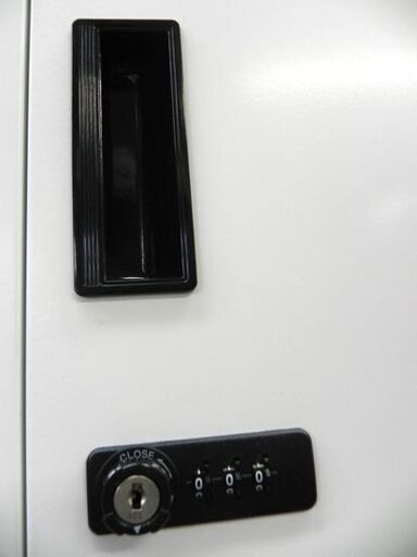 6人用 スチール ロッカー ダイヤル錠 マスターキー欠品 3列2段 幅90 奥行51.5 高さ179cm ホワイト オフィス 事務所 