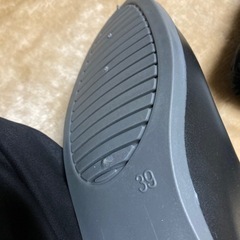 新品レインブーツ黒Lサイズ専用袋付きの画像