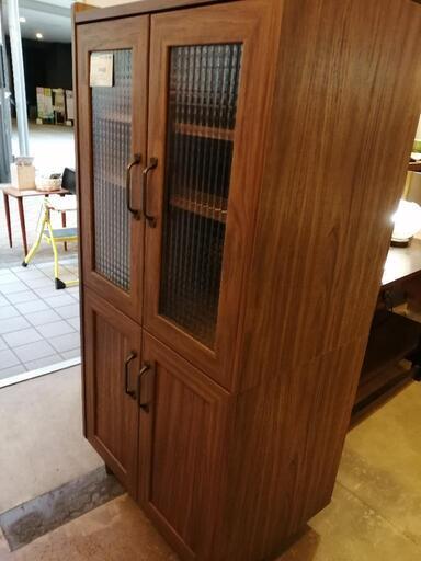 美品　ニトリ　カップボード　食器棚　レンジ台　お洒落デザイン　北欧モダン