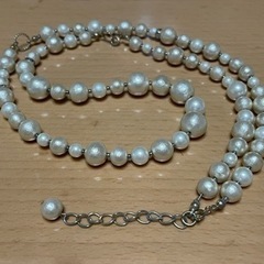 スピック&スパンで購入したコットンパールネックレス 2WAYの画像