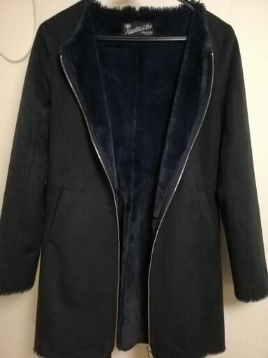 URBAN RESEARCHのフェイクスウェードノーカラーコート　レディース３８サイズ　M 　アーバンリサーチ