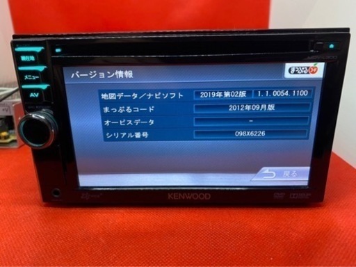 KENWOOD 簡単操作ナビ　MDV-L300 最新地図　Bluetoothた-8