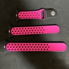 Apple Watchブラック/ピンクブラストNikeスポーツバ...