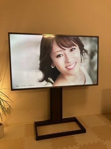 液晶テレビ（49インチ）テレビ台セット@取りに乗れる方限定