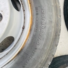 TOPY スチール ホイール 17.5×6.00 135-9CS1本 127-9CS5本 6H-222.2 225/80R17.5の画像