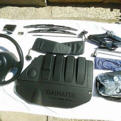 コペンL880K H15年(2003年)  MOMOウッドハンドル 前後ドラレコ HID ETC PIAAアルミ イモビ 地デジ可ナビ 車検R6年4月迄 の画像