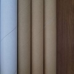 ラップの芯(15個)とアルミホイルの芯(3個)の画像