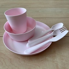 IKEA カラース　カトラリーセット(ピンク)