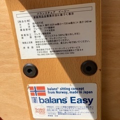 ● バランスイージー、バランスチェアー、カバー付きの画像