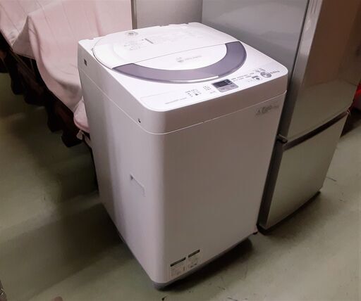 シャープ 全自動洗濯機 5.5㎏ 2013年製 ES-GE55N-S　/DJ-1084 1F