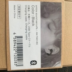 ambie 完全ワイヤレスイヤフォン sound earcuffs ブラック AMTW01BCの画像
