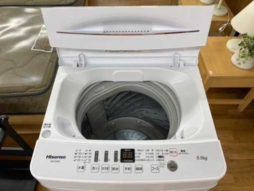 I584 ★ Hisense 洗濯機 （5.5㎏）★ 2020年製 ⭐動作確認済⭐クリーニング済