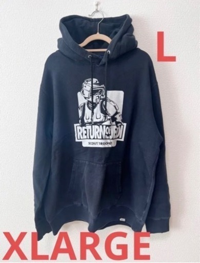 X-LARGE×STAR WARS コラボ　裏起毛パーカー　Lサイズ