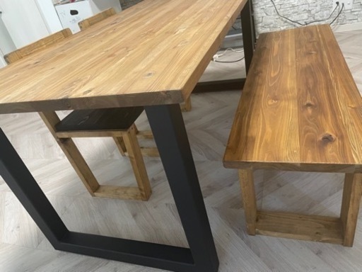 おしゃれなダイニングテーブルセット4点