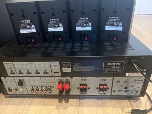 【取引中】ONKYO/オンキョー HT-R398 5.1ch シアターシステム Dolby Atmos対応 DTS:X対応 4K対応 レシーバ リモコン付