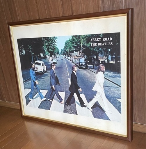 ビートルズ　アビーロード　ポスター額装