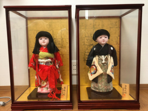 美品　特選　市松人形　ケース付き　女の子　1体