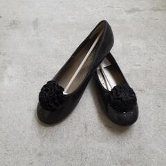 新品　パンプス　黒スパンコール　25.5cm