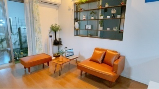 【値下げ】おしゃれコンパクトカウチソファ