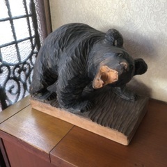 木彫り　熊　和風　オブジェ　置物