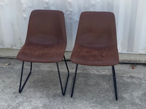 美品◇ナフコ ダイニング3点セット◇ヴィンテージ風◇ウォールナット調◇レグルスチェア◇シンプルモダン★