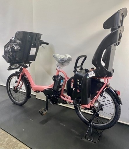 関東全域送料無料 保証付き 電動自転車　ヤマハ　パスキッスミニ　20インチ 3人乗り 8.7ah ピンク