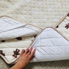 子供用布団　お昼寝布団　敷布団　カバー付きの画像