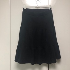上質な毛60% 温かいニットスカートの画像