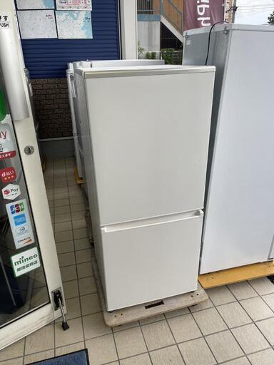 ★美品❗【アクア】2ドア冷蔵庫　2021年製❗168L [AQR-17KBK-W]　45000円位で購入【3ヶ月保証付き★送料に設置込み】自社配送時代引き可※現金、クレジット、スマホ決済対応※